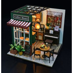 Kit maquette Maison miniature en bois - Café de l'après-midi