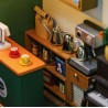 Kit maquette Maison miniature en bois - Café de l'après-midi