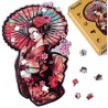 Puzzle en bois 2D x200pcs - Geisha et Ombrelle