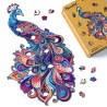 Puzzle en bois 2D x200pcs - Paon