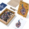 Puzzle en bois 2D x200pcs - Paon