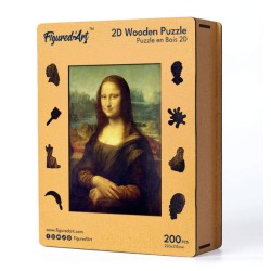 Puzzle en bois 2D x200pcs - La Joconde de Léonard de Vinci