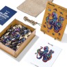 Puzzle en bois 2D x200pcs - Poulpe coloré