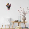 Puzzle en bois 2D x200pcs - Cactus fleuri en pot