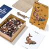 Puzzle en bois 2D x200pcs - Baleine florale