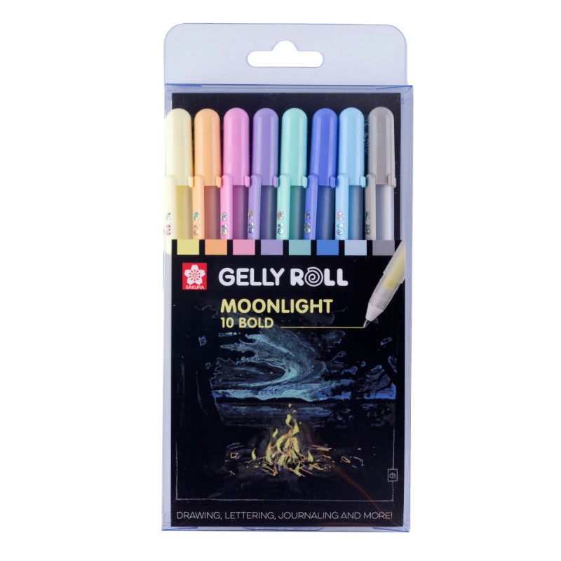 Set de feutres gel fluorescents Gelly Roll Moonlight de Sakura