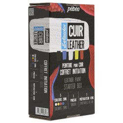 Coffret Initiation à la peinture Sétacolor Cuir Pébéo