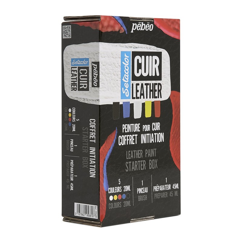 Coffret Initiation à la peinture Sétacolor Cuir Pébéo