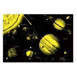 Puzzle 1000 pièces - Système solaire "néon"
