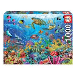 Puzzle 1000 pièces - Tortues au paradis