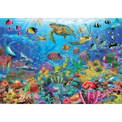 Puzzle 1000 pièces - Tortues au paradis