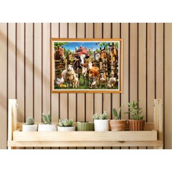 Puzzle 500 pièces - Les malins de la ferme