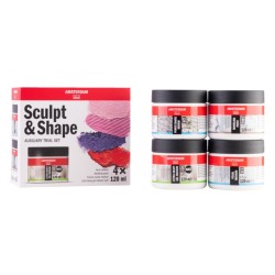 Set "Sculpter et Modeler" de 4 médiums Amsterdam 120 ml