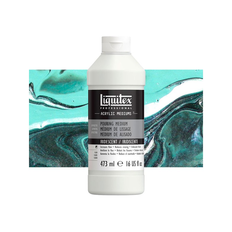 Médium de lissage irisdescent (Pouring) Liquitex
