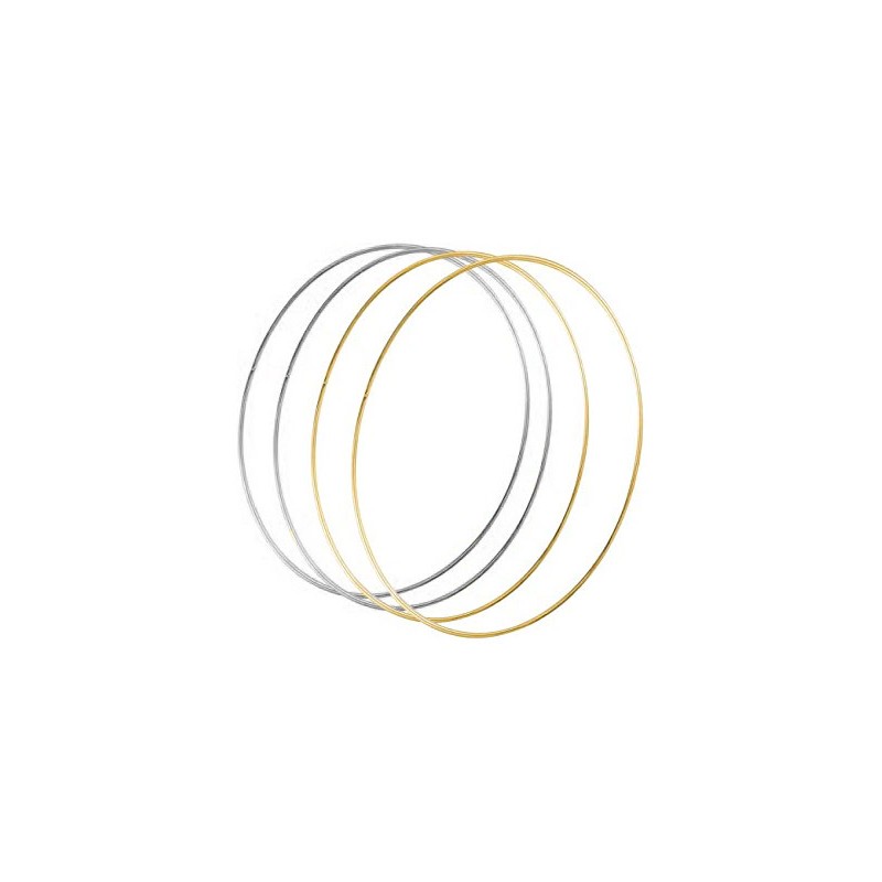 Cercle nu en métal or ou argent pour la décoration