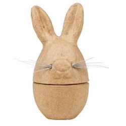 Boîte oeuf lapin en kraft - 6x6x12cm