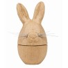 Boîte oeuf lapin en kraft - 6x6x12cm