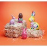 Coquetier lapin en kraft - 7x6x6cm