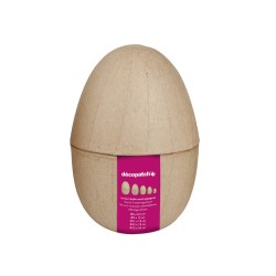 Lot de 5 boîtes oeufs gigognes en kraft