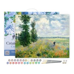 Peinture par numéros Monet Champ de Coquelicots sur châssis 40x50 cm