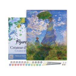 Peinture par numéros La Promenade, Monet sur châssis 40x50 cm