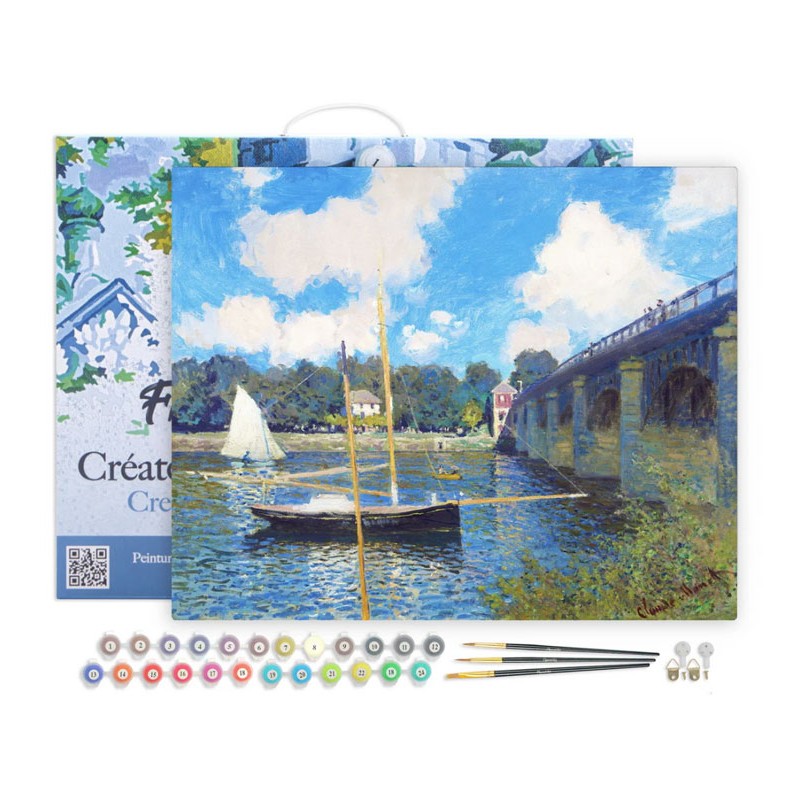 Peinture par numéros Le Port d'Argenteuil, de Monet sur châssis 40x50 cm