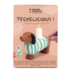 Kit DIY Céramique à peindre - Teckelicious !