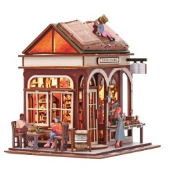 Maquette 3D en bois - Bookstore