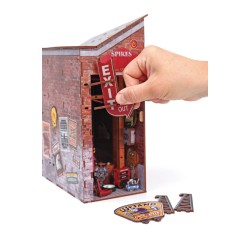 Maquette 3D en bois Book nook - Garage
