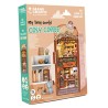 Maquette 3D en bois Book nook - Cosy Coffee