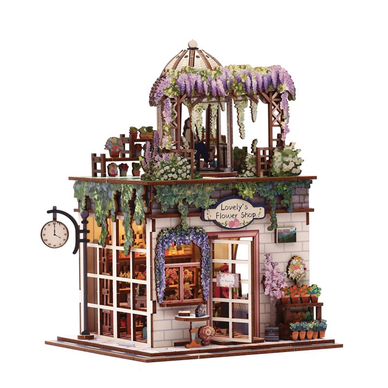 Maquette 3D en bois - Flower Shop