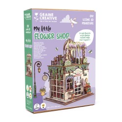 Maquette 3D en bois - Flower Shop