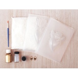 Kit DIY moulage - 2 Ex-Voto en plâtre à mouler et décorer