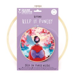 Kit Punch Needle - Kimono ø25cm