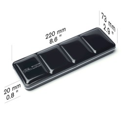 Boîte métal "Black Box" 12 1/2 godets aquarelle Winsor & Newton Professional