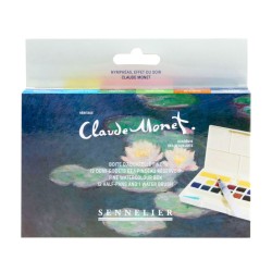 Boite Collection Monet aquarelle fine La Petite Aquarelle x12 demi-godets