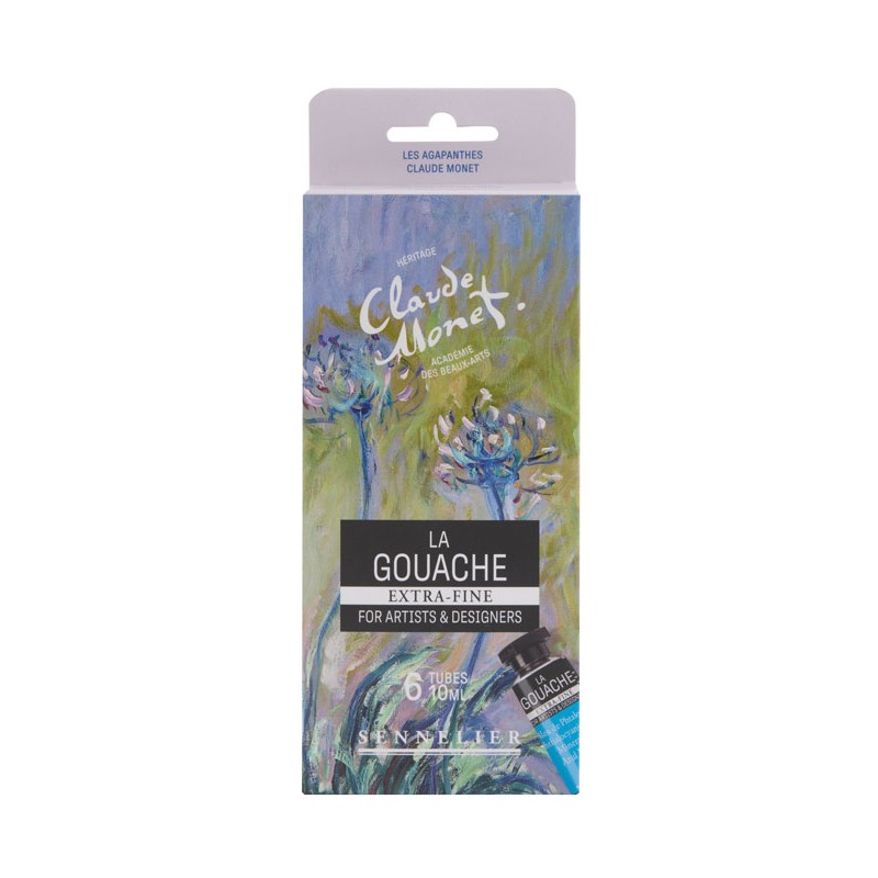 Set Collection Monet de gouache extra-fine Sennelier x6 tubes 10ml
