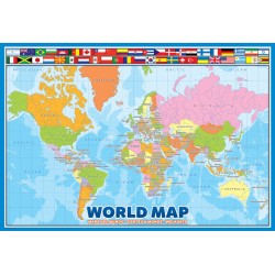 Puzzle 100 pièces - Carte du monde