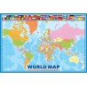Puzzle 100 pièces - Carte du monde