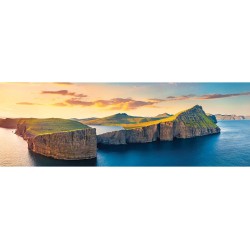 Puzzle 1000 pièces - Panoramique Îles Féroé, Danemark