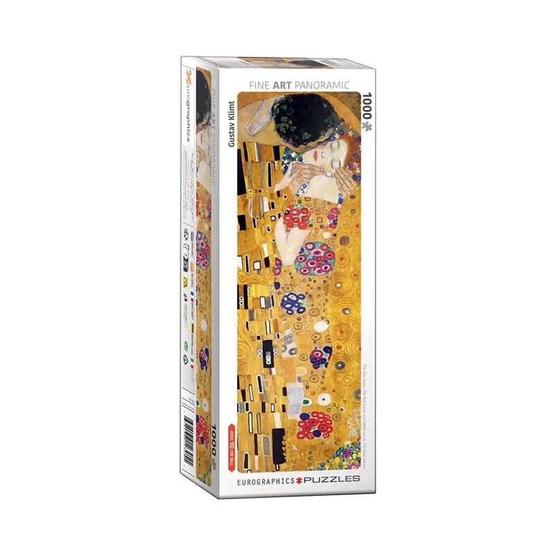 Puzzle 1000 pièces - Panoramique Le baiser (détail), de Gustav Klimt