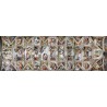 Puzzle 1000 pièces - Panoramique La chapelle Sixtine, plafond, de Michelangelo