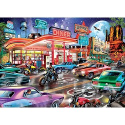 Puzzle 1000 pièces - Route 66 Diner