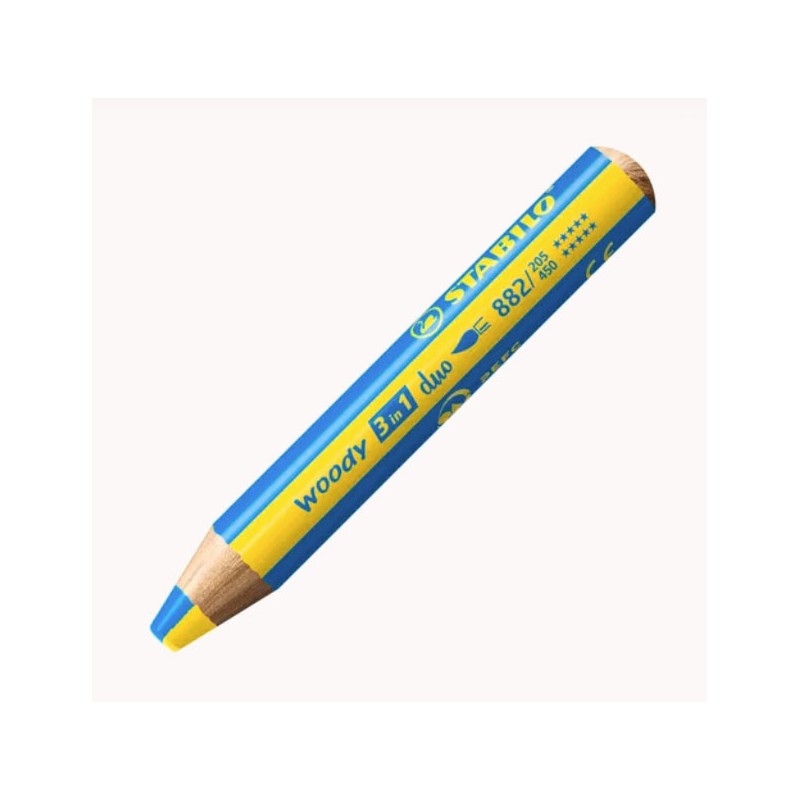 Crayon de couleur bicolore multi-talents Woody Duo 3 en 1 Stabilo