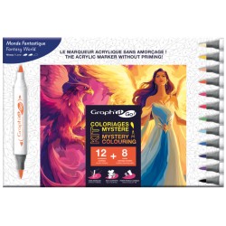 Kit coloriage mystère Monde Fantastique Graph'It GO