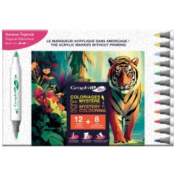 Kit coloriage mystère Aventure Tropicale Graph'It GO