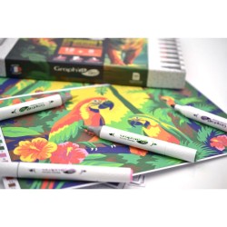 Kit coloriage mystère Aventure Tropicale Graph'It GO