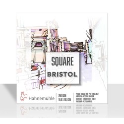Bloc bristol Square 250 g/m², 15 fls 10.5x10.5 cm