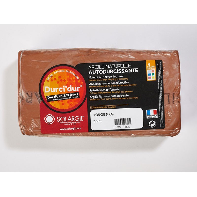 Argile autodurcissante Durci'Dur, pain 5 kg