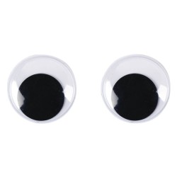 Yeux mobiles adhésifs ø30mm x10pcs